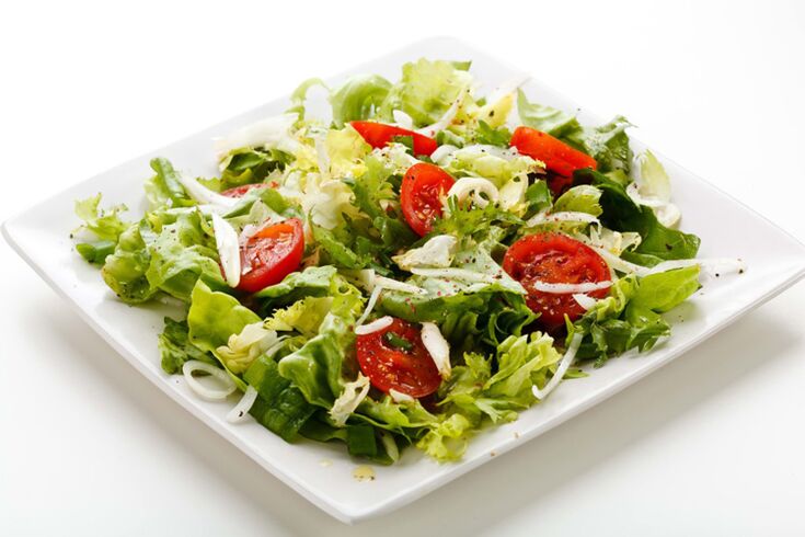 Haftada 5 kg kilo vermek için sebze salatası